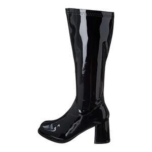 Ellie Shoes Women's Knee-High Go-Go Boots Size 9 - Black Patent - 3" Heel